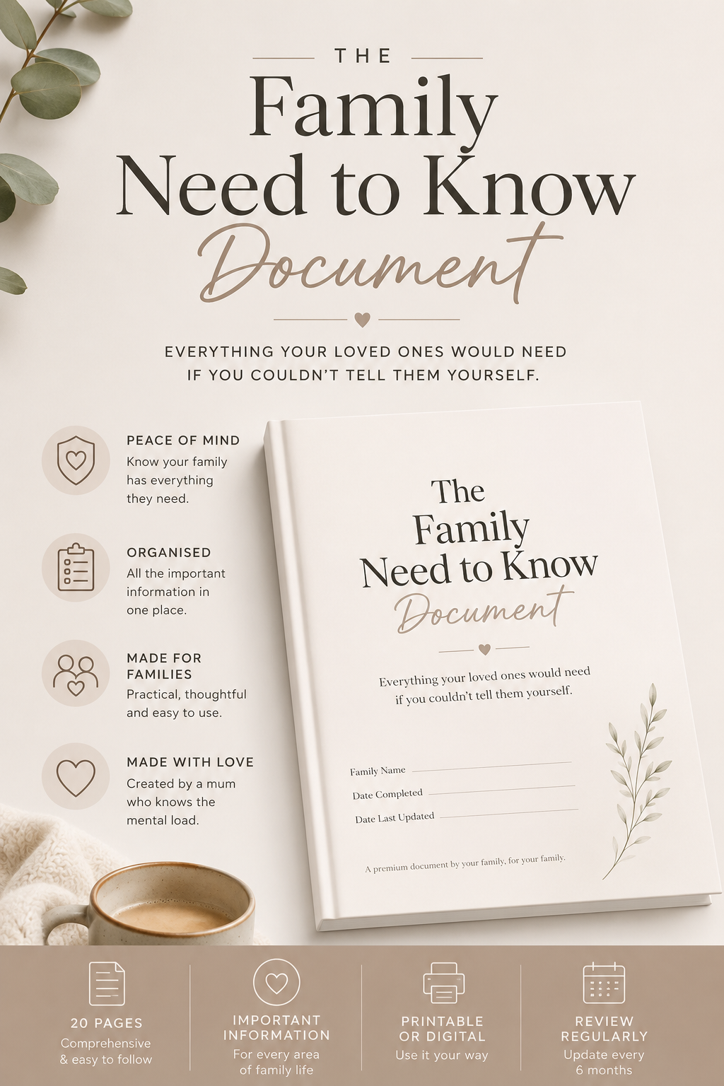 The Family 'Need To Know' Document